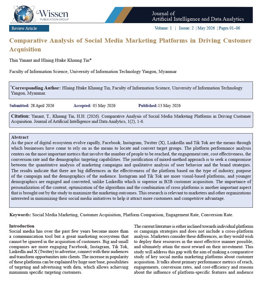 Comparative Analysis of Social Media Marketing Platforms in Driving Customer Acquisition